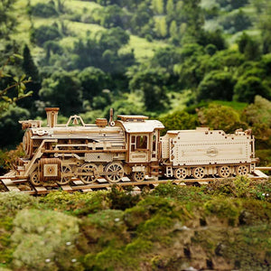 ROKR Prime Steam Express 3D Wooden Puzzle, Scale Model Kits