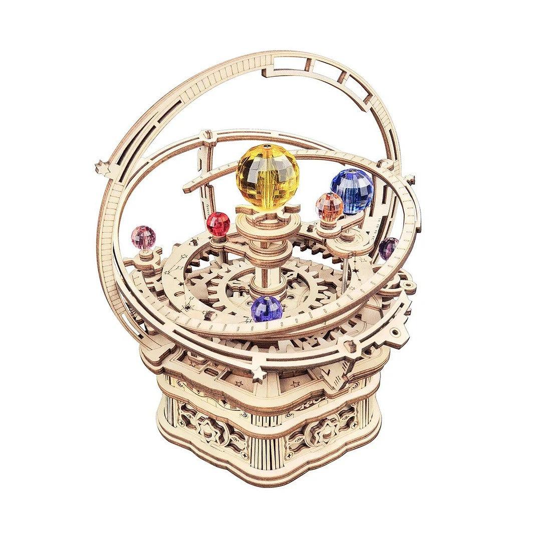 ROKR Starry Night Orrery Mechanical Music Box 3D Wooden Puzzle, Scale Model Kits