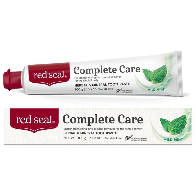 Red Seal Complete Care Mild Mint Toothpaste 100g - Fluoride Free, General
