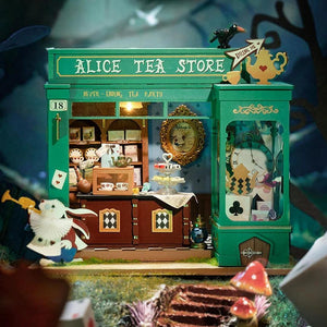 Rolife Alice's Tea Store DIY Miniature House Kit, Scale Model Kits