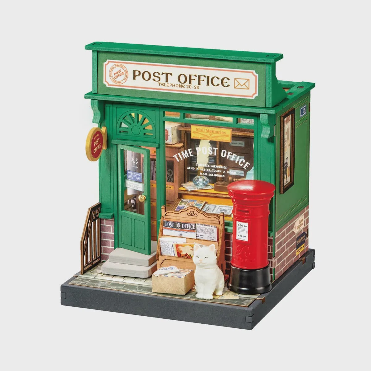 Rolife Century Post Office DIY Miniature House Kit - DS037