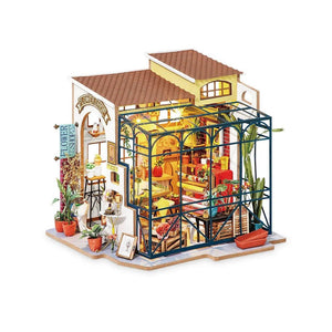 Rolife Emily's Flower Shop DIY Miniature House Kit, Scale Model Kits