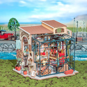 Rolife Emily's Flower Shop DIY Miniature House Kit, Scale Model Kits