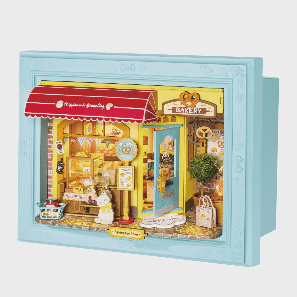 Rolife Fluffy Cat Bakery DIY Story Frame Kit - DP001