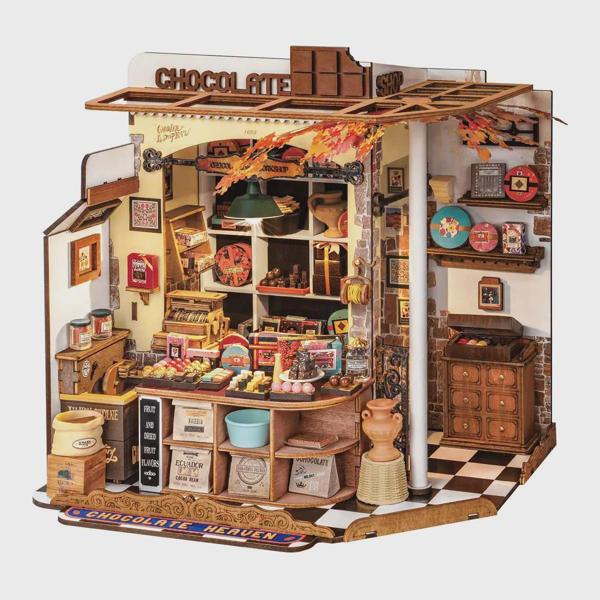 Rolife Henry's Chocolate DIY Miniature House Kit - DG174