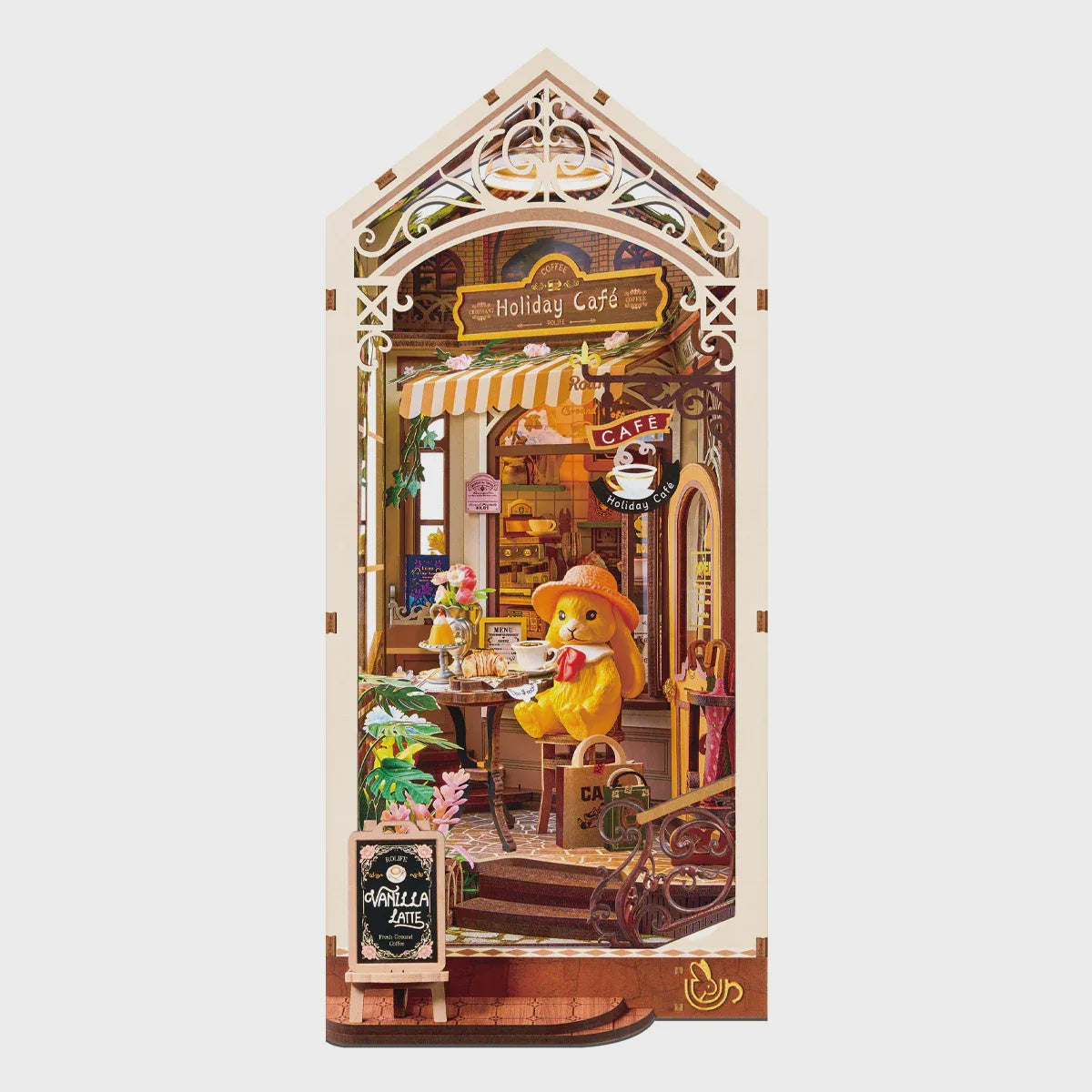 Rolife Holiday Café DIY Book Nook Kit - TGB15