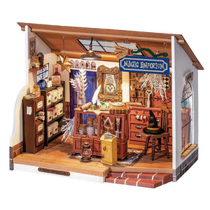 Rolife Kiki's Magic Emporium DIY Miniature House Kit, Scale Model Kits
