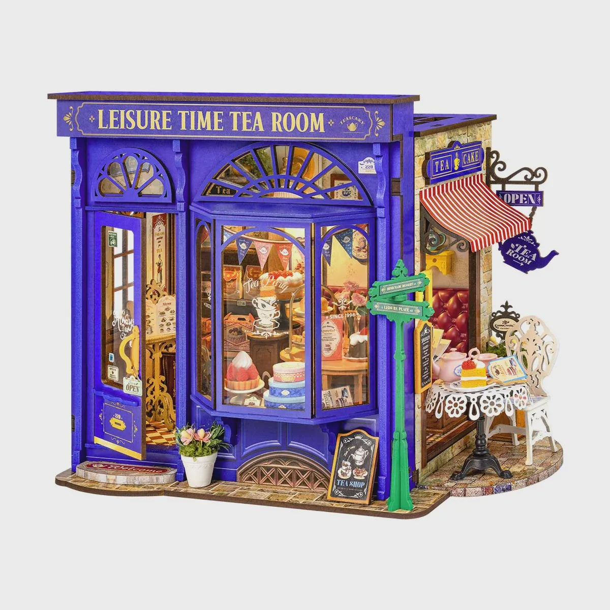 Rolife Leisure Time Tea Room DIY Miniature House Kit - DG171