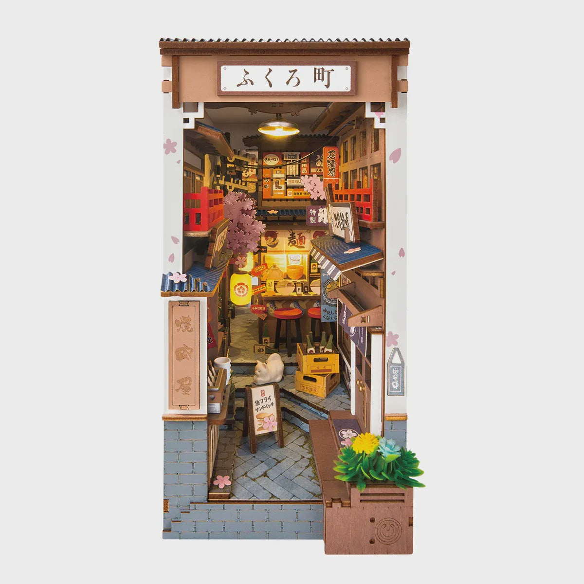 Rolife Sakura Wine Alley DIY Book Nook Kit - TGB11