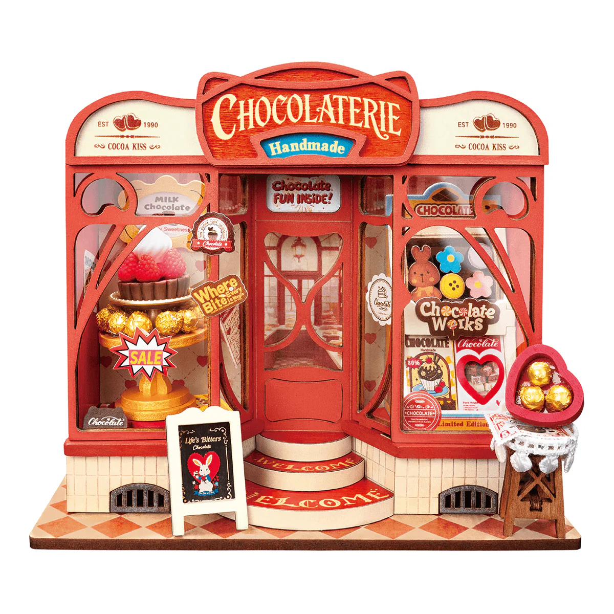 Rolife Sweet Chocolate Shop DIY Miniature House Kit