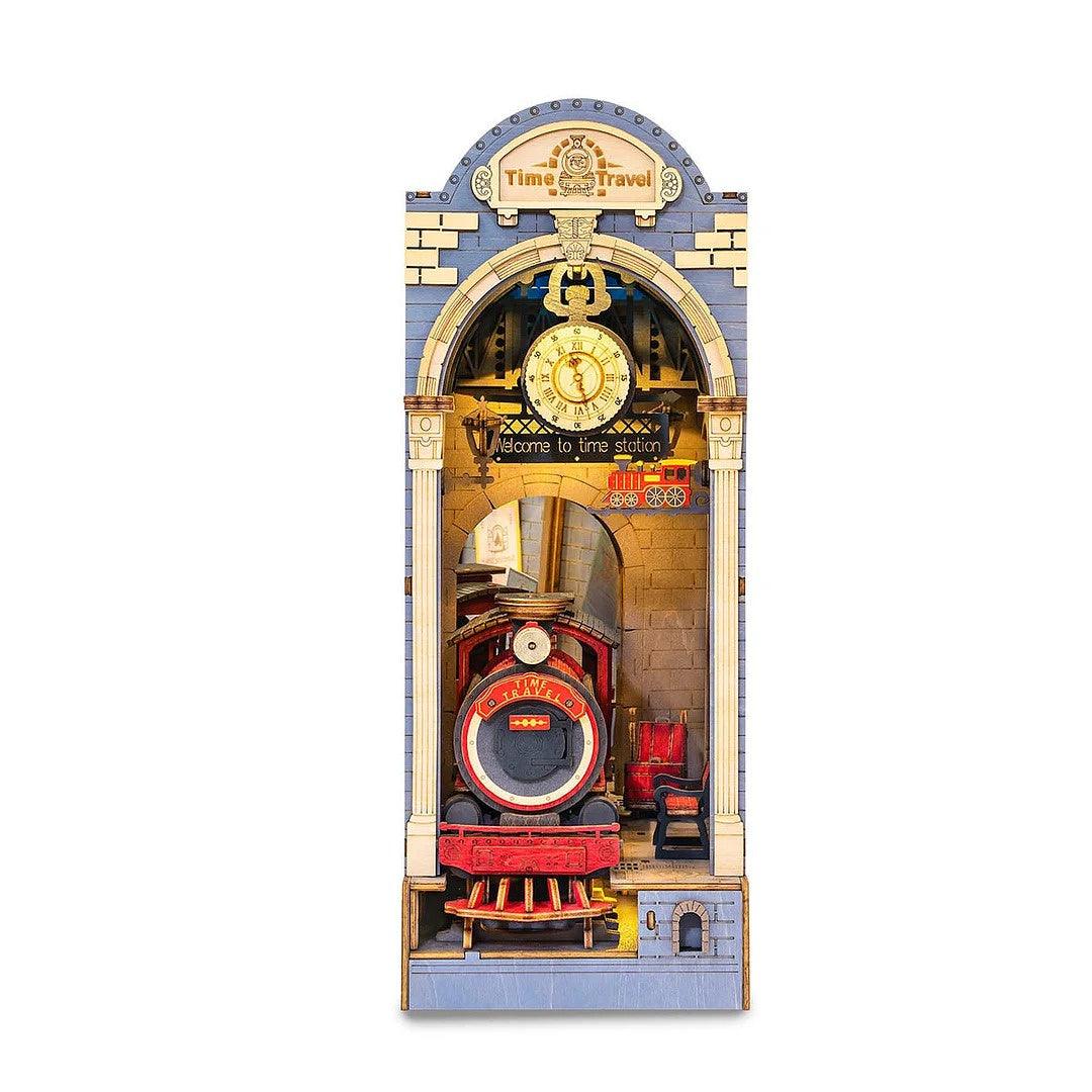 Rolife Time Travel DIY Book Nook Shelf Insert Kit, Scale Model Kits