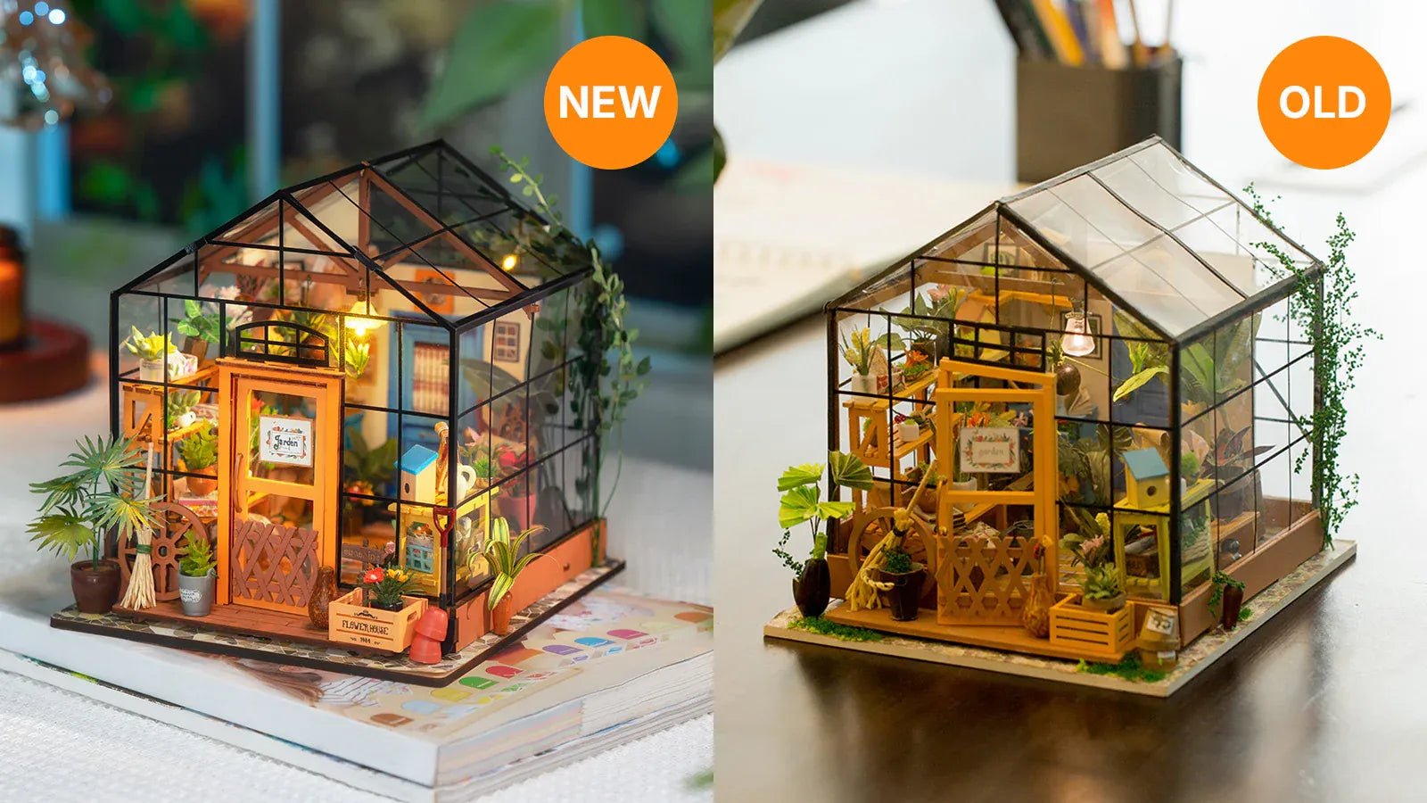 Rolife Cathy's Flower House DIY Miniature House Kit - DG104