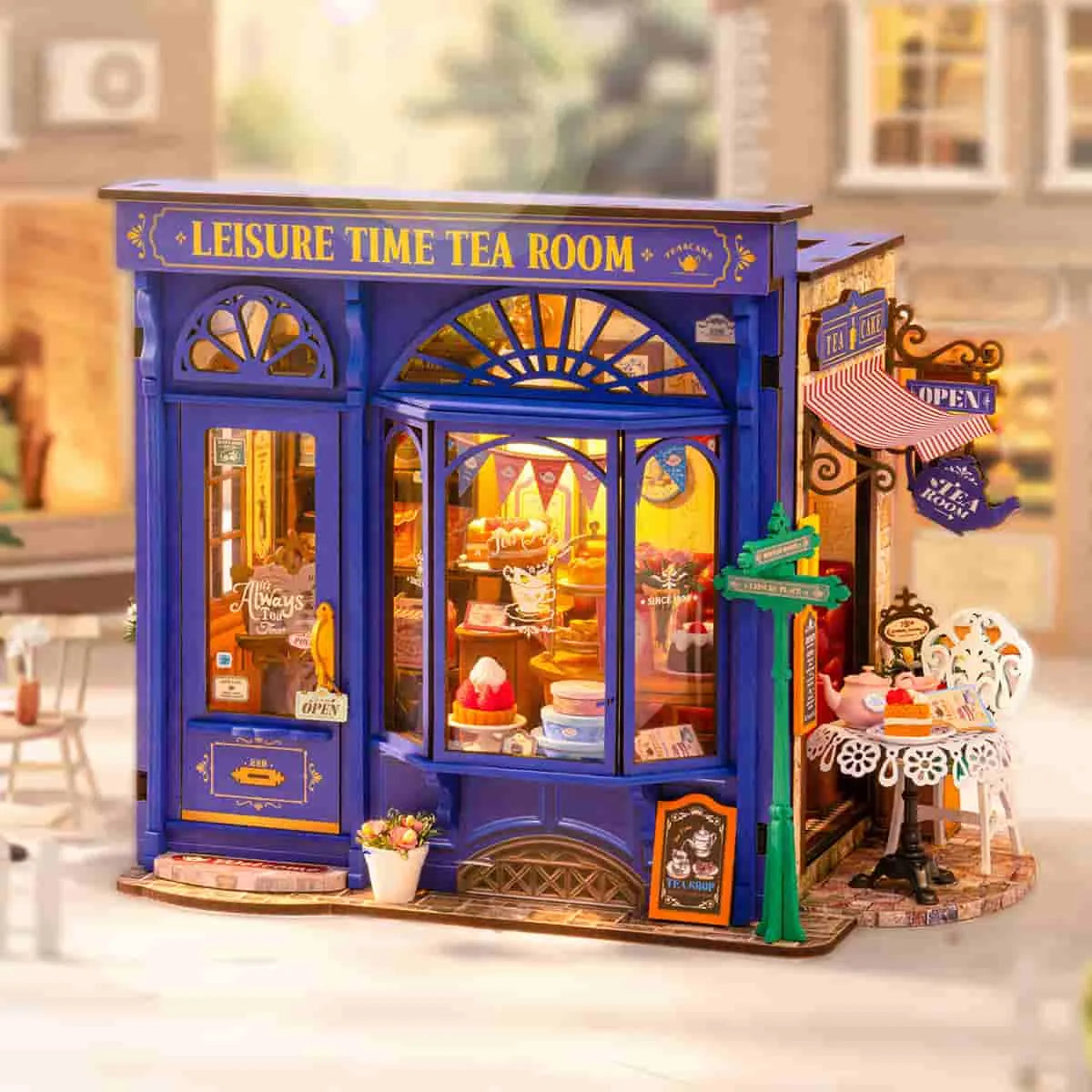 Rolife Leisure Time Tea Room DIY Miniature House Kit - DG171