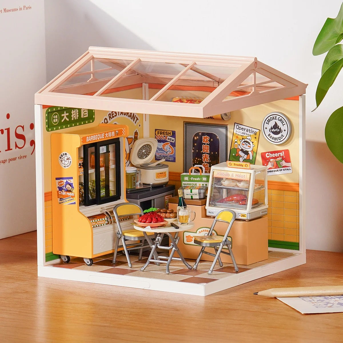 Rolife Night Out Food Stall DIY Miniature House Kit