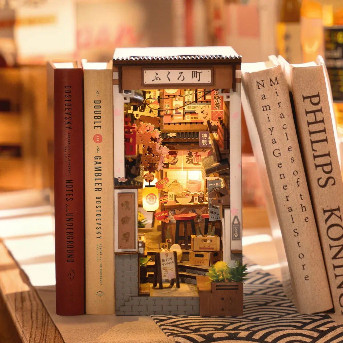 Rolife Sakura Wine Alley DIY Book Nook Kit - TGB11