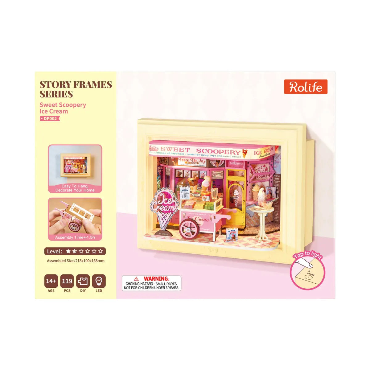 Rolife Sweet Scoopery Ice Cream DIY Story Frame Kit - DP002