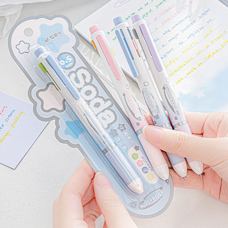 RosyPosy × M&G Lucidity 4-Colour 0.5mm Retractable Pen