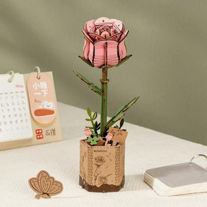 Rowood DIY Wooden Flower Bouquet 3D Wooden Puzzle, General