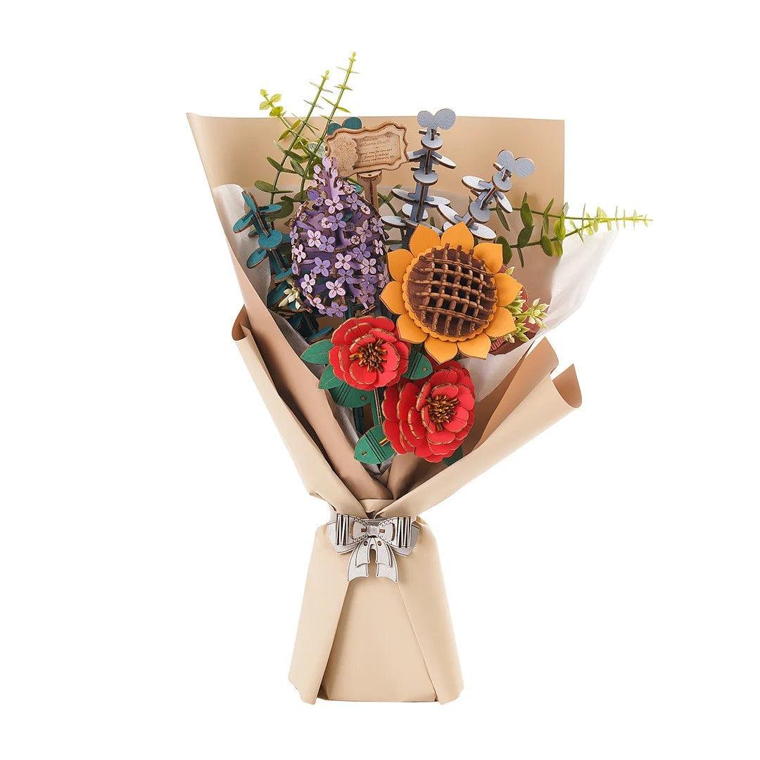 Rowood DIY Wooden Flower Bouquet 3D Wooden Puzzle, General