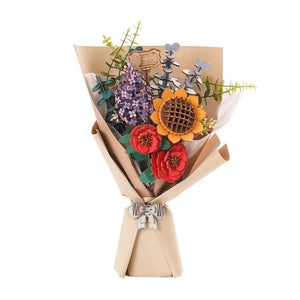 Rowood DIY Wooden Flower Bouquet 3D Wooden Puzzle, General