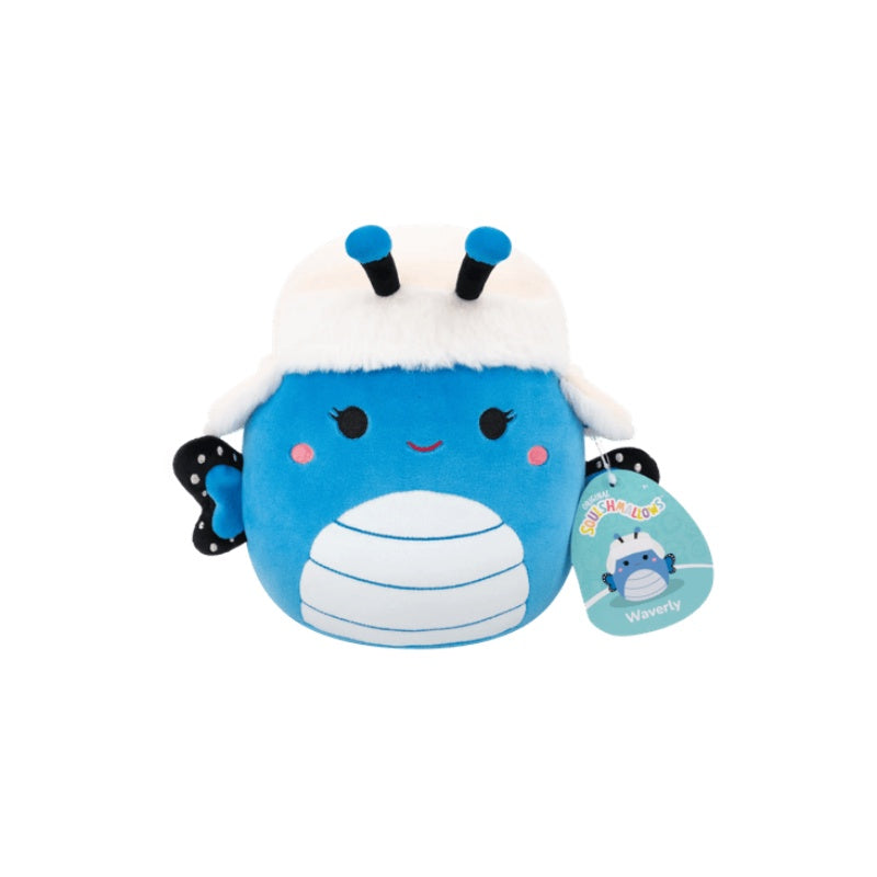 Squishmallows 5" S28 Waverly - Blue Butterfly with Trapper Hat Plush