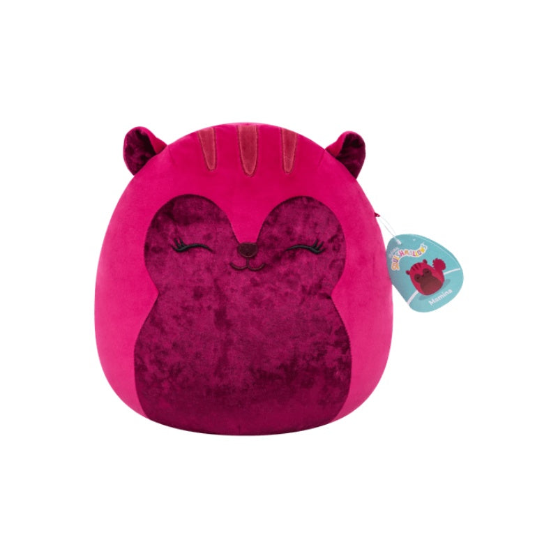 Squishmallows 7.5" S28 Mamina - Burgundy Tonal Squirrel With Velvet Accents Plush