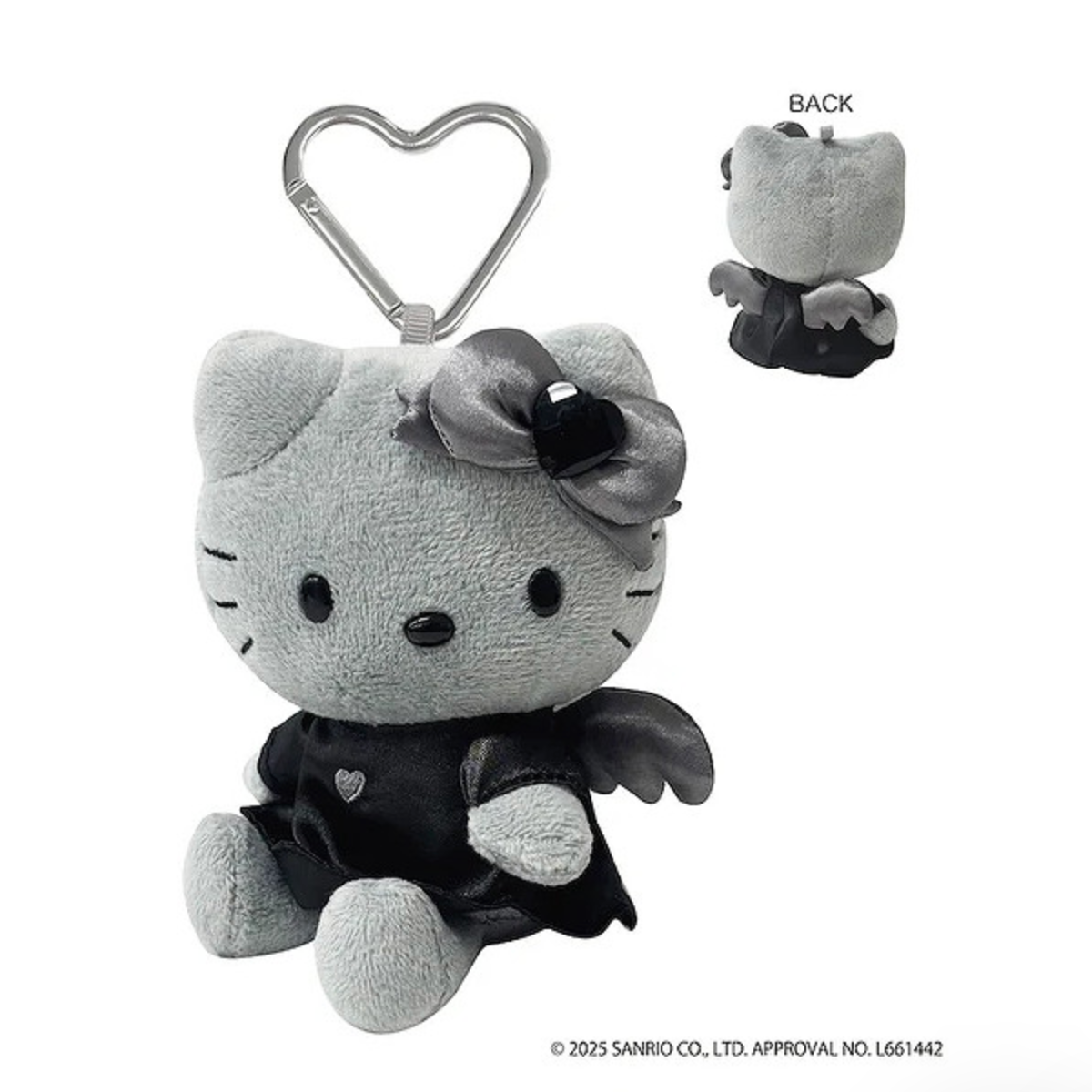 Sanrio Hello Kitty Black Angel Plush Mascot Charm