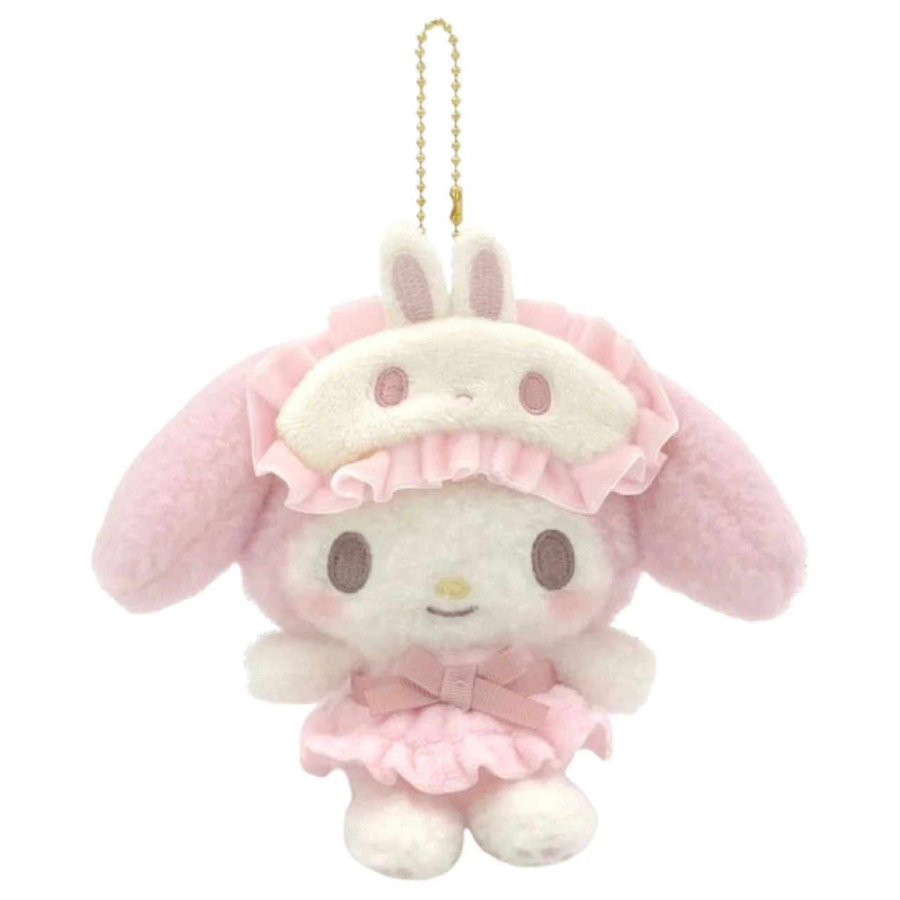 Sanrio My Melody Mascot Holder – Good Friend Pajamas Plush Keychain