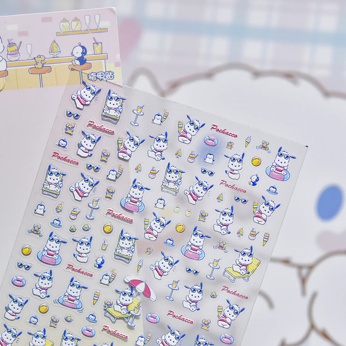 Sanrio x Tomoni Sanrio Characters 3D Embossed Stickers for Nail Art, Journaling & DIY