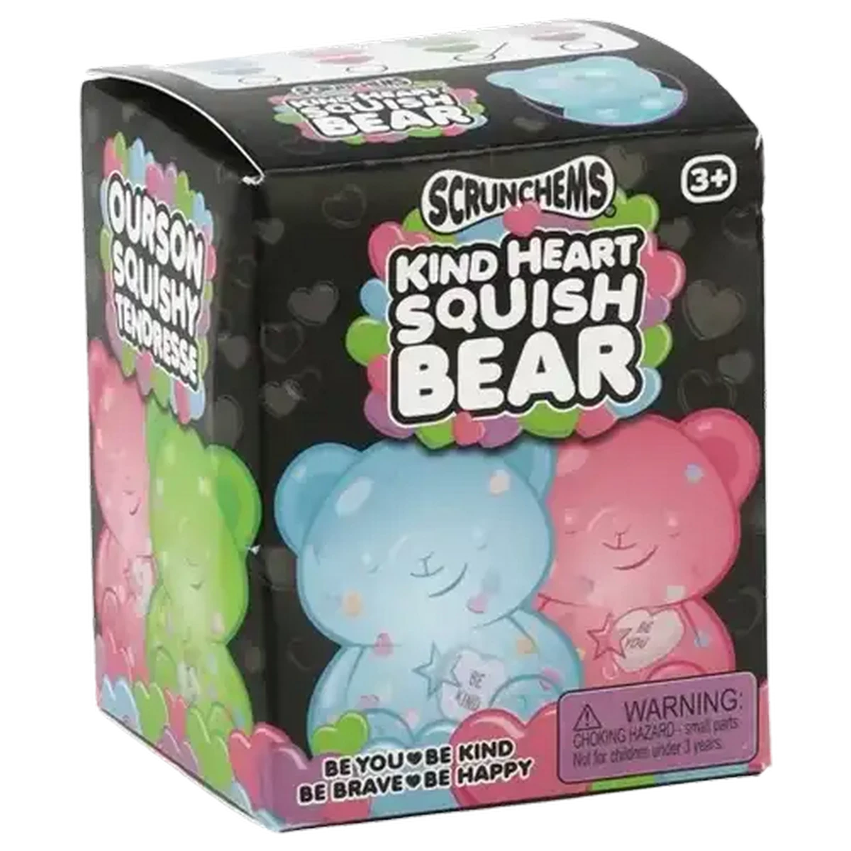 Scrunchems Kind Heart Squishy Bear Assorted Colours