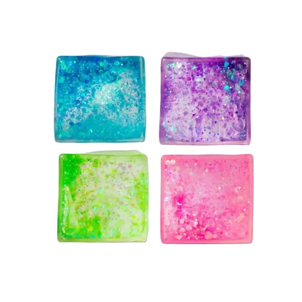 Scrunchems Glitter Sugar Cube Squishy