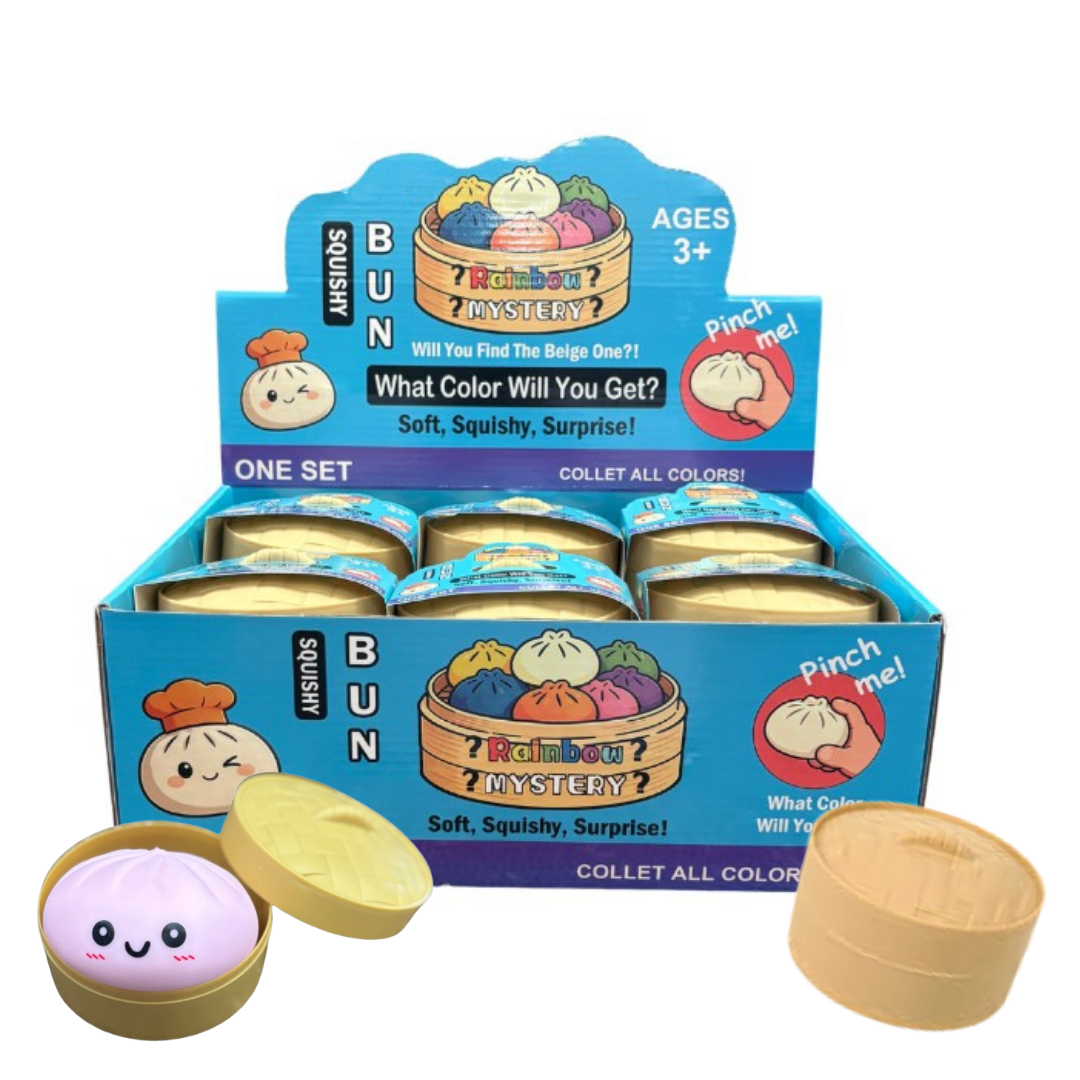 Solid Colour Dumpling Squishy Toy Blind Box