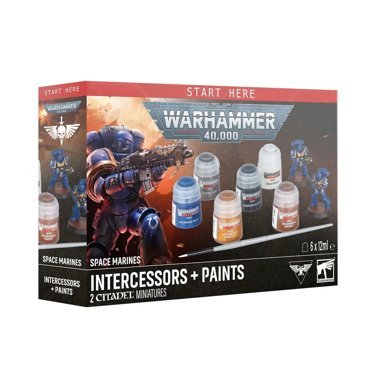 Warhammer 40K Space Marines: Intercessors + Paints (60-11)