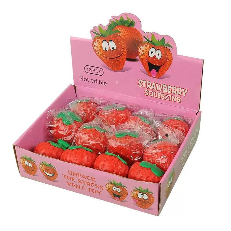 Squeeze Strawberry Squishy Toy