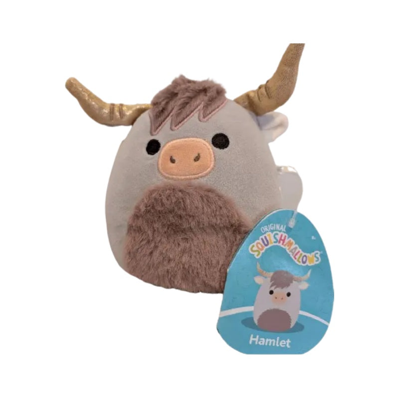 Squishmallows 5" S32 Hamlet - Grey Highland Cow Plush