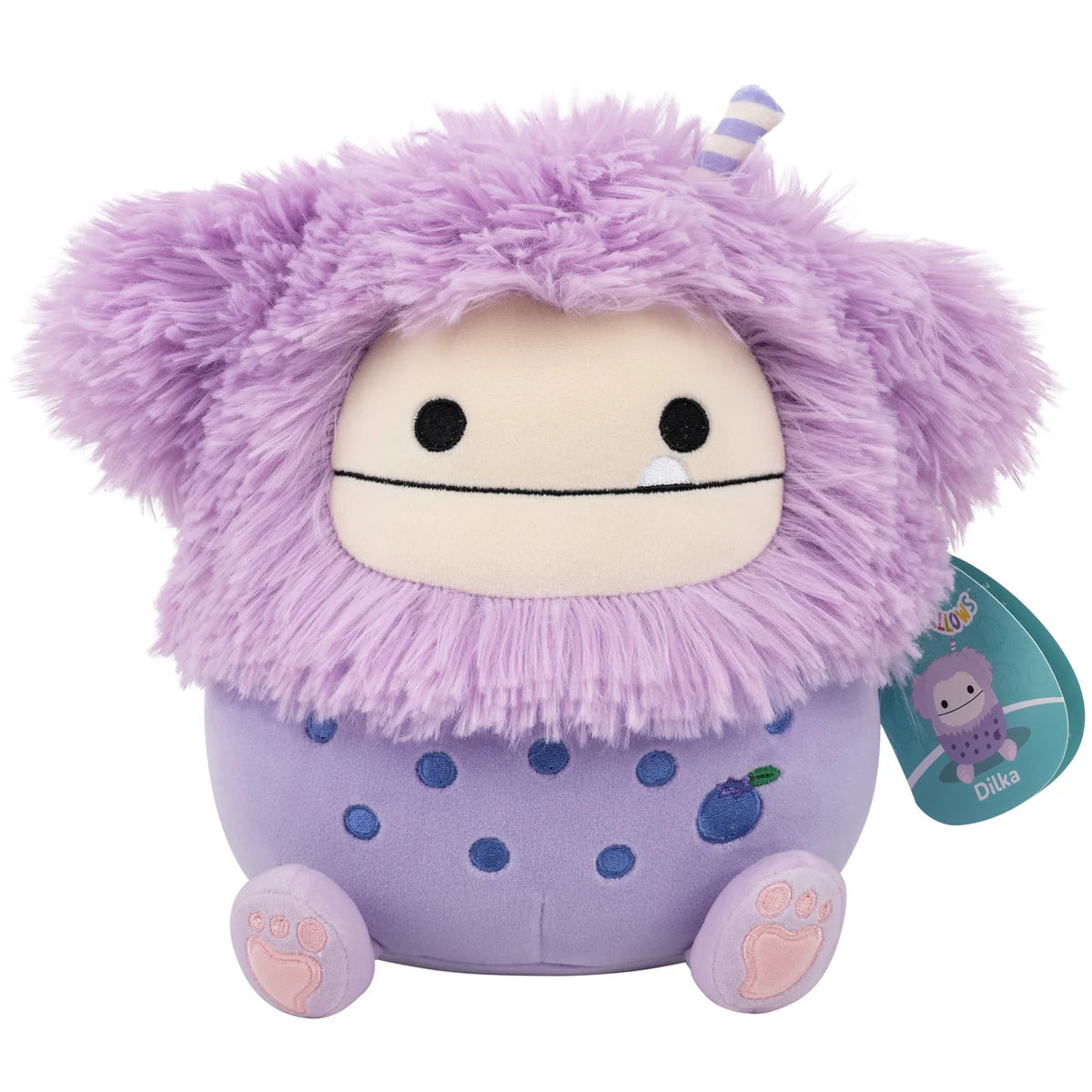 Squishmallows 7.5" S28 Dilka - Boba Lavender Bigfoot Plush