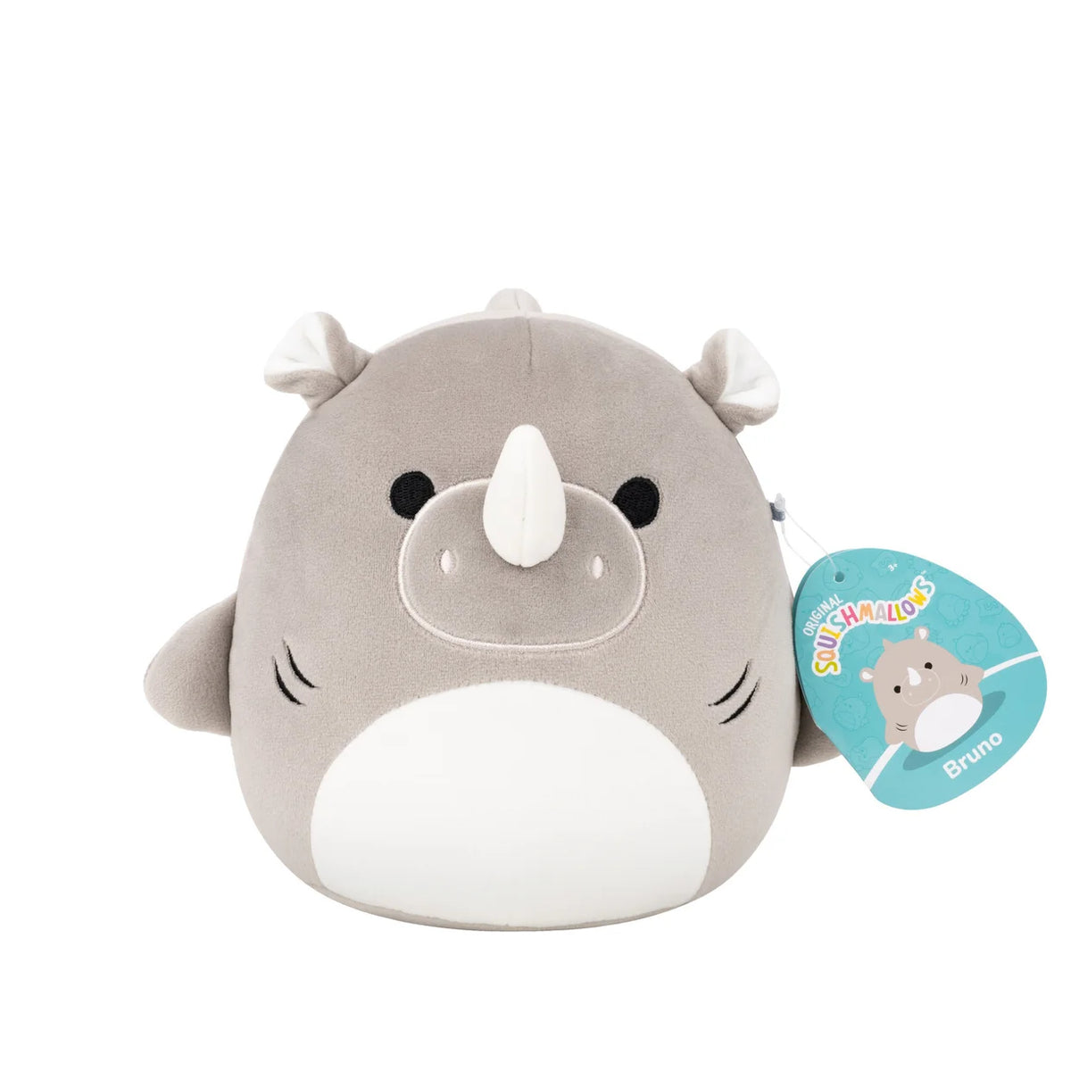 Squishmallows 7.5" S28 Bruno - Grey Rhino Shark Plush