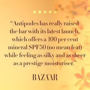 Antipodes Supernatural SPF50+ Ceramide Silk Facial Sunscreen 60ml,Sun Protection,OCARE NZ