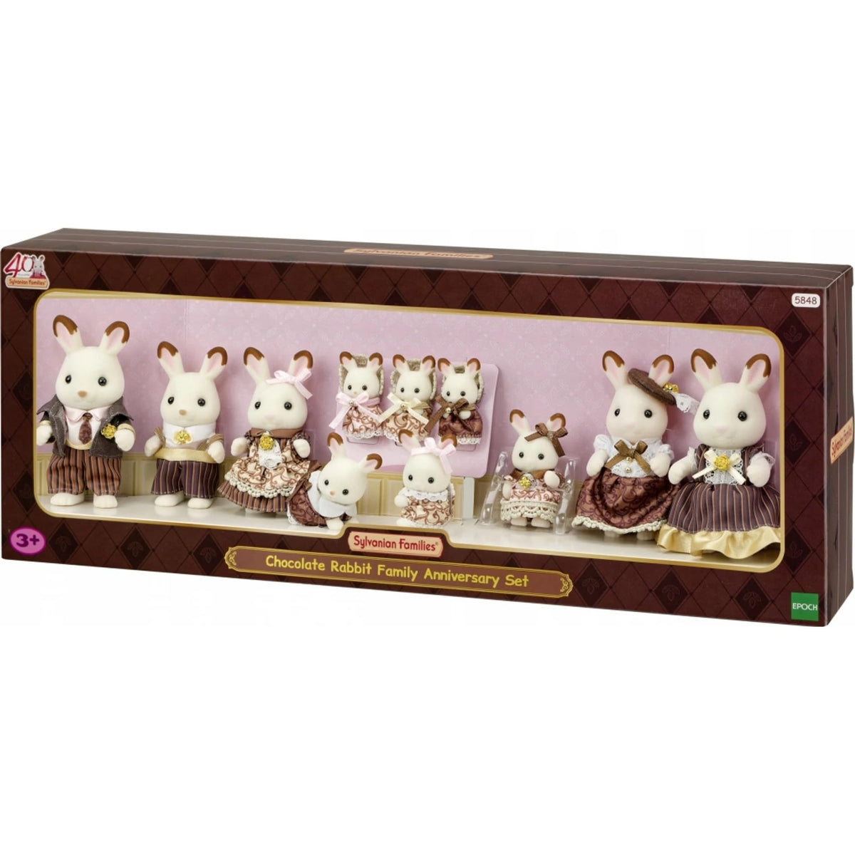 Sylvanian Families Chocolate Rabbit Family Anniversary Set