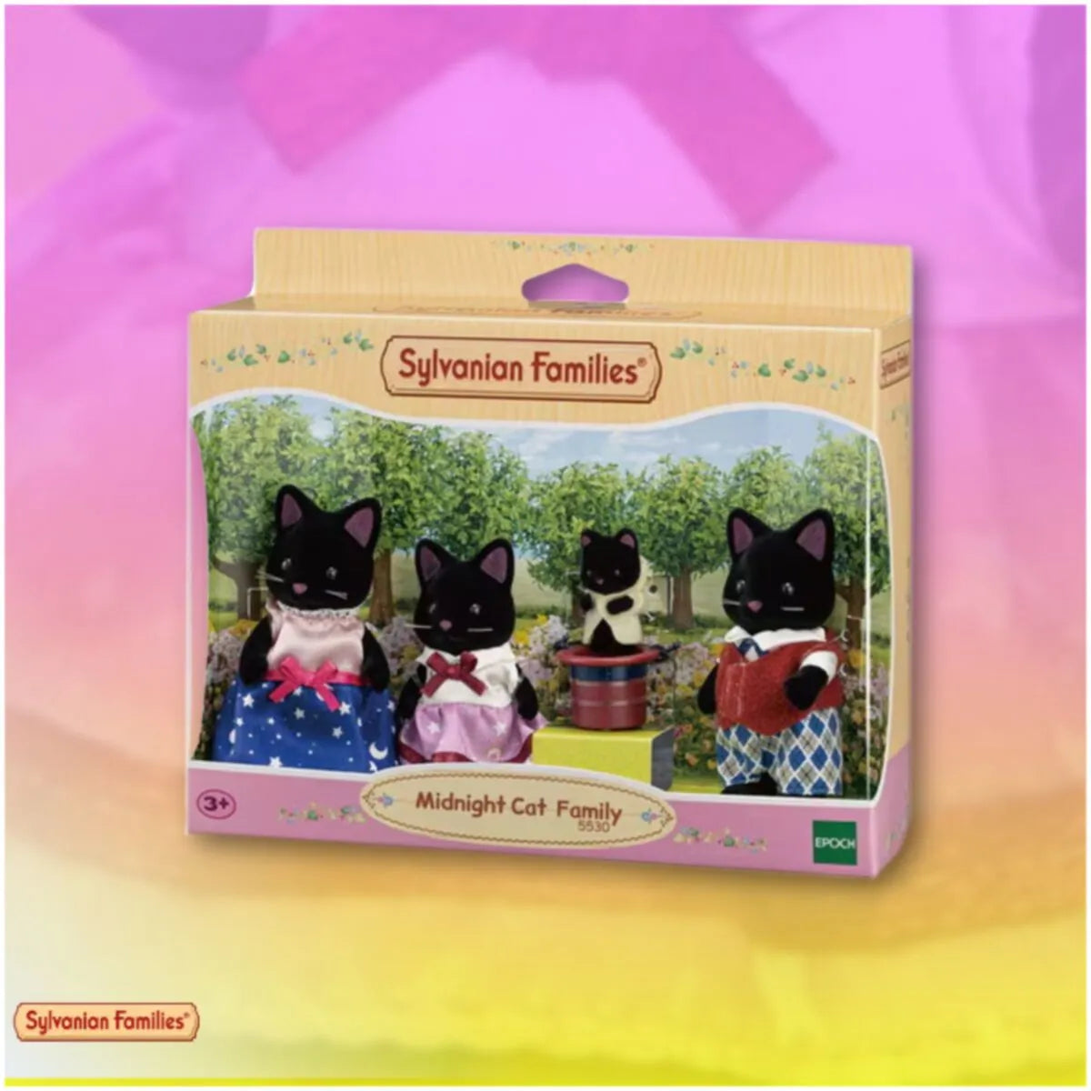 Sylvanian Families Midnight Cat Family