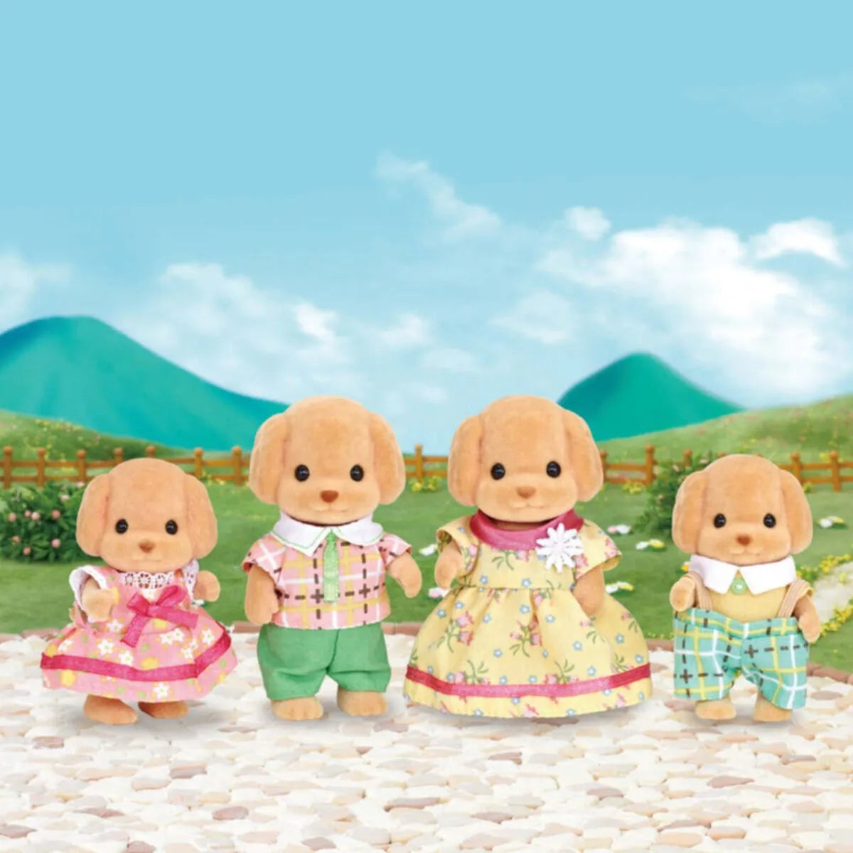 Sylvanian Families Toy Poodle Family