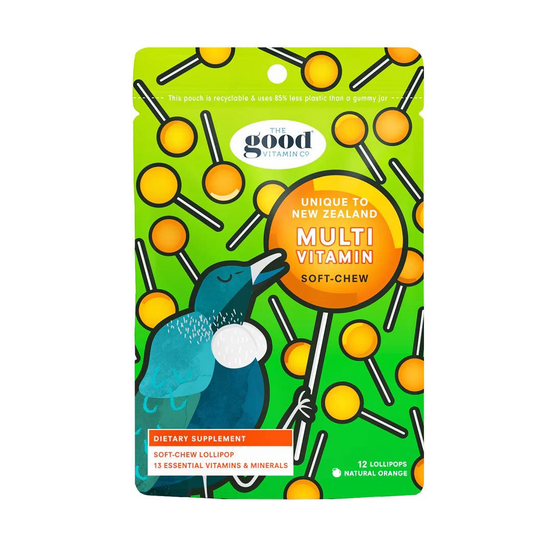 The Good Vitamin Co. Kids Multi Lollipop Pack 12s, Multivitamins, OCARE NZ