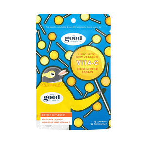The Good Vitamin Co. Kids Vita-C Lollipop Pack 12s, Vitamin C, OCARE NZ