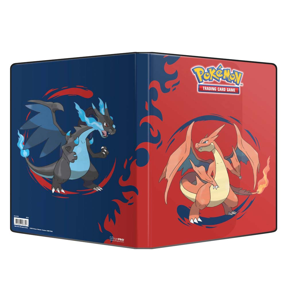 Ultra Pro Pokémon TCG 9-Pocket Portfolio - Mega Charizard X & Mega Charizard Y featuring bold artwork.