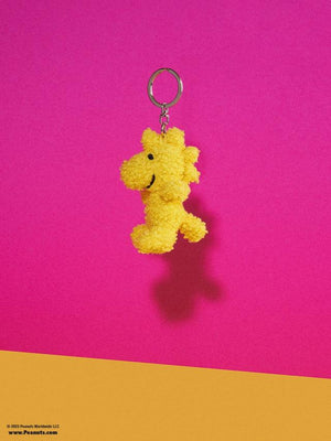 Bon Ton Toys Peanuts Woodstock Tiny Teddy Yellow Keychain, Plush Toys, OCARE NZ