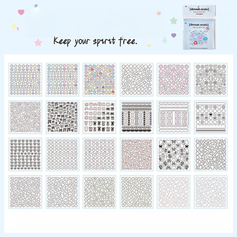 YiLan Mini Deco PET Sticker Book