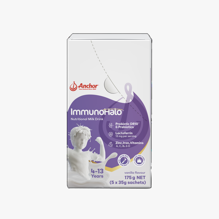 Anchor ImmunoHalo Kids Nutrional Milk Drink 175g - 5×35g Sachets - Clearance - (31/01/2026)