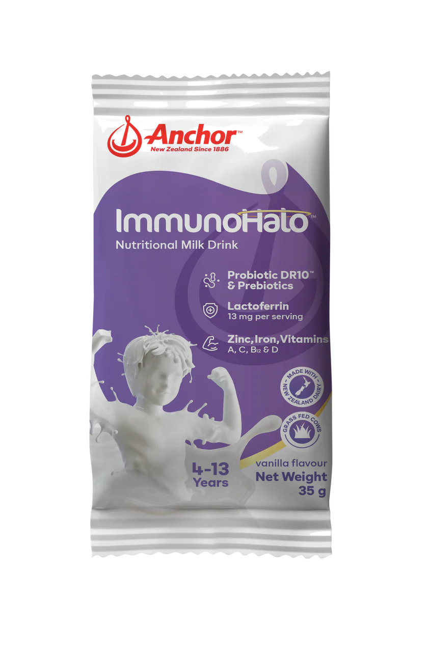 Anchor ImmunoHalo Kids Nutrional Milk Drink 175g - 5×35g Sachets - Clearance - (31/01/2026)