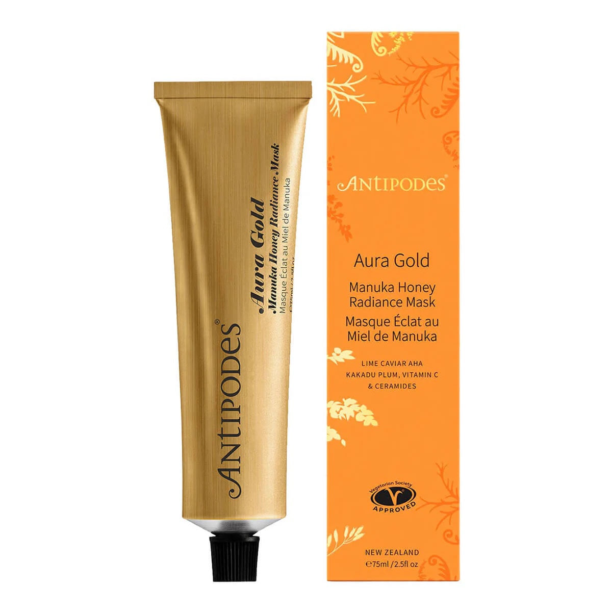 Antipodes Aura Gold Manuka Honey Radiance Mask 75ml