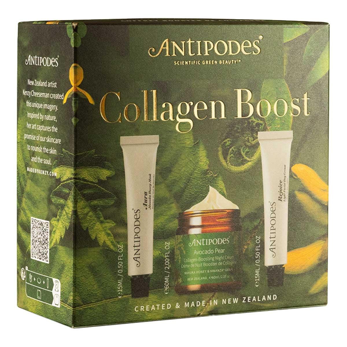 Antipodes Collagen Boost Gift Set,Night Creams,OCARE NZ